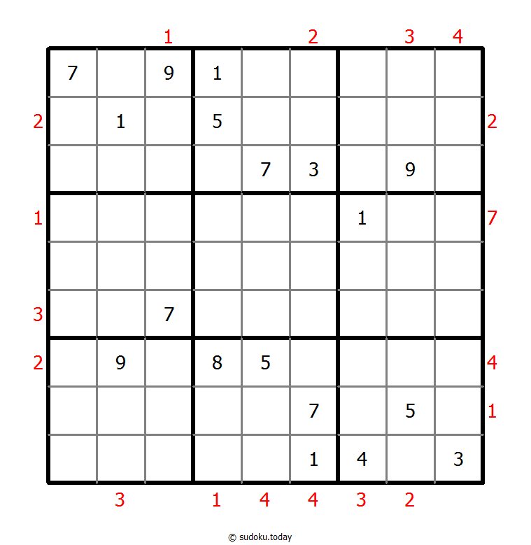 Skyscrapers Sudoku
