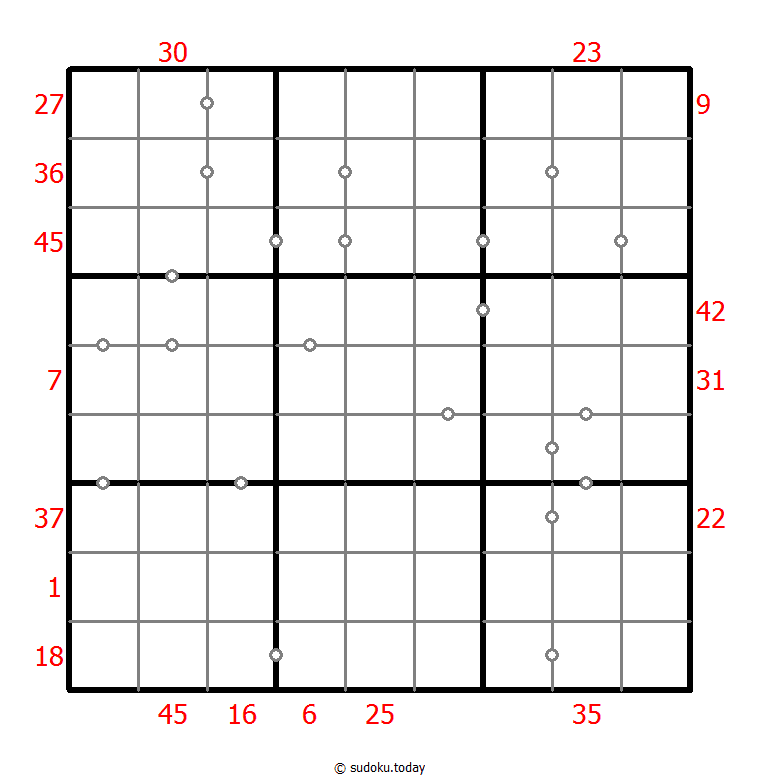 Hybrid Sudoku ( X Sums + Consecutive )