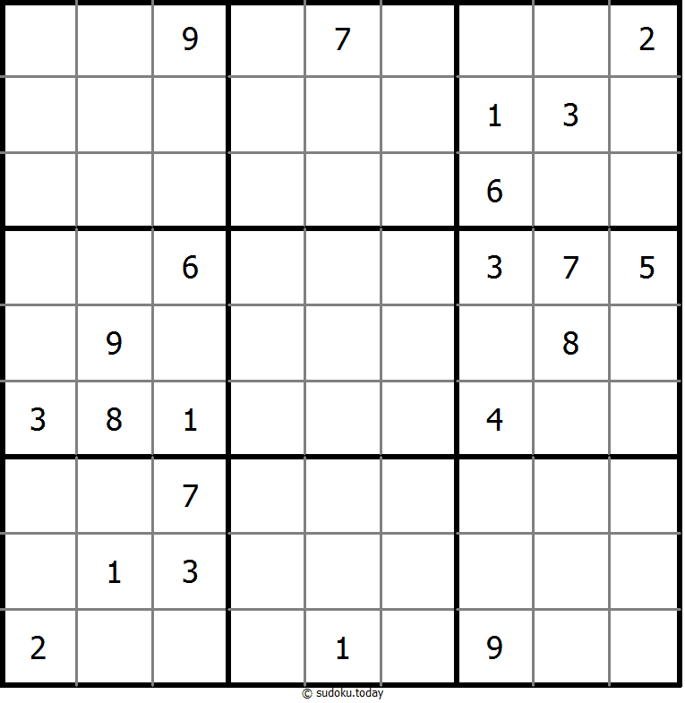 No Touch Sudoku